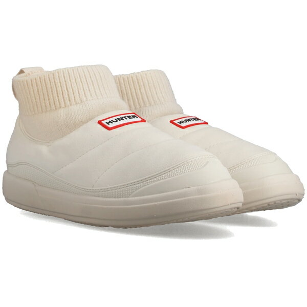 【国内正規品】 HUNTER ハンター UFS7115REN-SHW シェイデッド ホワイト ユニセックス イン/アウト ビーガン スエード ニッテッド カフ ブーツ