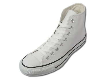 コンバース レザー オールスター ハイカット CONVERSE LEA ALL STAR HI WH ホワイトメンズ レディース スニーカー シューズ