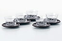 お茶用品 湯呑みセット 冷茶セット きりこ冷茶用5客セット茶托付き 絵ごよみ グラス 切子揃 ギフト 東洋佐々木ガラス