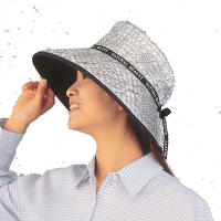 たためるハットワイドシルバー