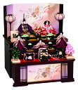 送料無料 平安豊久作 雛人形 衣装着五人揃い 木製収納台三段飾り 【優花】 〈お雛様 お雛さま おひな様 おひなさま お雛飾り おひな飾り お内裏様 お姫様 雛...