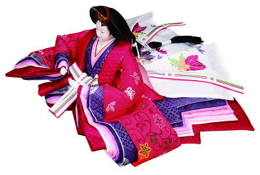 送料無料 平安豊久作 雛人形 衣装着親王 木製平台飾り 【桐唐草】 〈お雛様 お雛さま おひな様 おひなさま お雛飾り おひな飾り お内裏様 お姫様 雛祭り ひなまつり ひな人形 桃の節句 3月3日 衣裳着 殿姫飾り 二人飾り 雛2人飾り〉