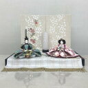 翌日発送・送料無料春蔵作 雛人形 木製白夢桜mini平台飾り 【まりもよう】〈モダン お雛様 お雛さま おひな様 おひなさま お雛飾り お内裏様 雛祭り 三月三日 初節句 初節供 桃の節句 衣裳着人形 二人飾り 2人飾り 殿姫飾り〉