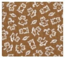 季ごころ屋 日本製、小紋柄てぬぐい 狸・タヌキ (茶色) 33×90cm 綿100% 〈手拭い・手ぬぐい〉 季ごころ屋 日本製、小紋柄てぬぐい 狸・タヌキ (茶色) 33×90cm 綿100% 〈手拭い・手ぬぐい〉