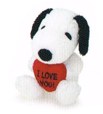 ぬいぐるみ I LOVE YOU! SNOOPY S 〈縫い包み 縫いぐるみ ヌイグルミ スヌーピー SNOOPY 通販〉
