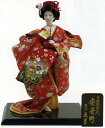 久月作　日本人形　片袖脱ぎ・金彩　六号京友禅　尾山人形　【安曇野】　〈Japanese doll　日本文化　伝統品　和のインテリア　和人形　おにんぎょう　外国・海外へのお土産・贈り物・プレゼント・ギフトにもおススメです！〉