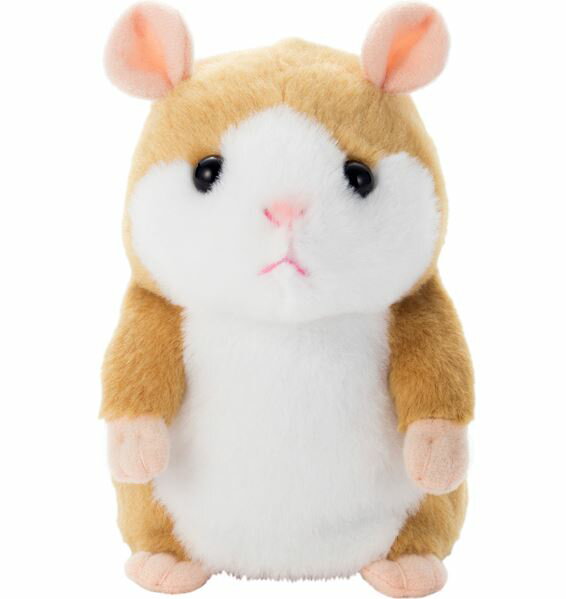 玩具　楽しく遊べるおもちゃ　話しかけた言葉をマネする可愛いペットシリーズ　モノマネハムスター　ミミクリーペット MimicryPet　ピーナッツクリーム　〈子供用玩具 子ども こどものおもちゃ 幼児 ぬいぐるみ 縫いぐるみ ヌイグルミ 通販〉