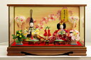 送料無料 平安豊久作 雛人形 衣装着親王 ガラスケース入り親王飾り 【華桜】 〈ひな人形 お雛様 お雛さま おひな様 おひなさま お雛飾り おひな飾り お内裏様...