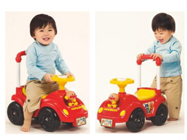 【生産終了品】　おもちゃの乗り物　玩具　アガツマ　NEWメロディ　足けり乗用アンパンマンカー　〈子供用 こども 幼児用 足蹴り 足けり車 押車 押し車 おしぐるま あんぱんまん ばいきんまん のりもの くるま プレゼント・ギフト・贈り物にもおススメ☆〉