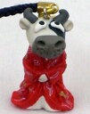 干支 十二支・十二獣の携帯ストラップ strap for mobile phone 十二支根付 Netsuke 丑 牛 ウシ 〈お姫様〉がモチーフです! 〈ケータイストラップ ケイタイストラップ モバイルストラップ 携帯電話ストラップ ねつけ 根付け 通販〉(2)