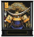 送料無料 東玉作 五月人形 25号着用兜 ガラスケース入り飾り 【着用伊達兜】 〈5月人形出し飾り かぶとかざり 兜ケース飾り 甲冑飾り 兜セット お節句飾り ...