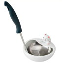 陶器製 【がんばり猫おたまたて】 ねこのおたま立て 〈食卓・キッチン用品 お玉立て 陶器の置物 ネコ 猫の置物〉 ※お写真のおたまは商品に付いておりません。