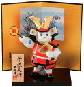 凛々しいお顔の子供大将飾りです! 昭峰作 【平安わんぱく大将(白磁)】 〈陶器の五月人形 5月人形 節句人形 若大将 子供大将飾り 武士・侍の置物 子供の日 初...
