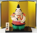 陶器製 五月人形 5月人形 端午の節句 子供の日 5月5日 盆のり初陣若武者大将と四曲屏風