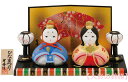 昭峰作 陶器製 雛人形 洛中童内裏雛 おさな雛・わらべ雛飾り 屏風・お盆・木札・雪洞(ぼんぼり)付き 〈伝統品 ひな人形 お雛様 おひなさま 幼雛 童雛 お雛飾...