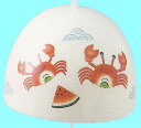 涼をお届け! 夏ものがたり 丸風鈴 蟹 カニ Wind-chime Wind-bell 〈夏物語 涼風ふうりん かに 和のインテリア 通販〉