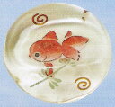 ガラス製 涼風箸置き おはし置き 絵柄:金魚・キンギョ・きんぎょ 形:丸型 袋入り単品 〈動物・植物のお箸置き 夏だけではなく、一年中お使い頂けます! プレゼン...