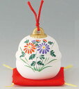 陶器製 四季の福鈴 10月 きく 〈季節の福鈴 秋 十月 神無月 菊 キク 陶器の置物〉