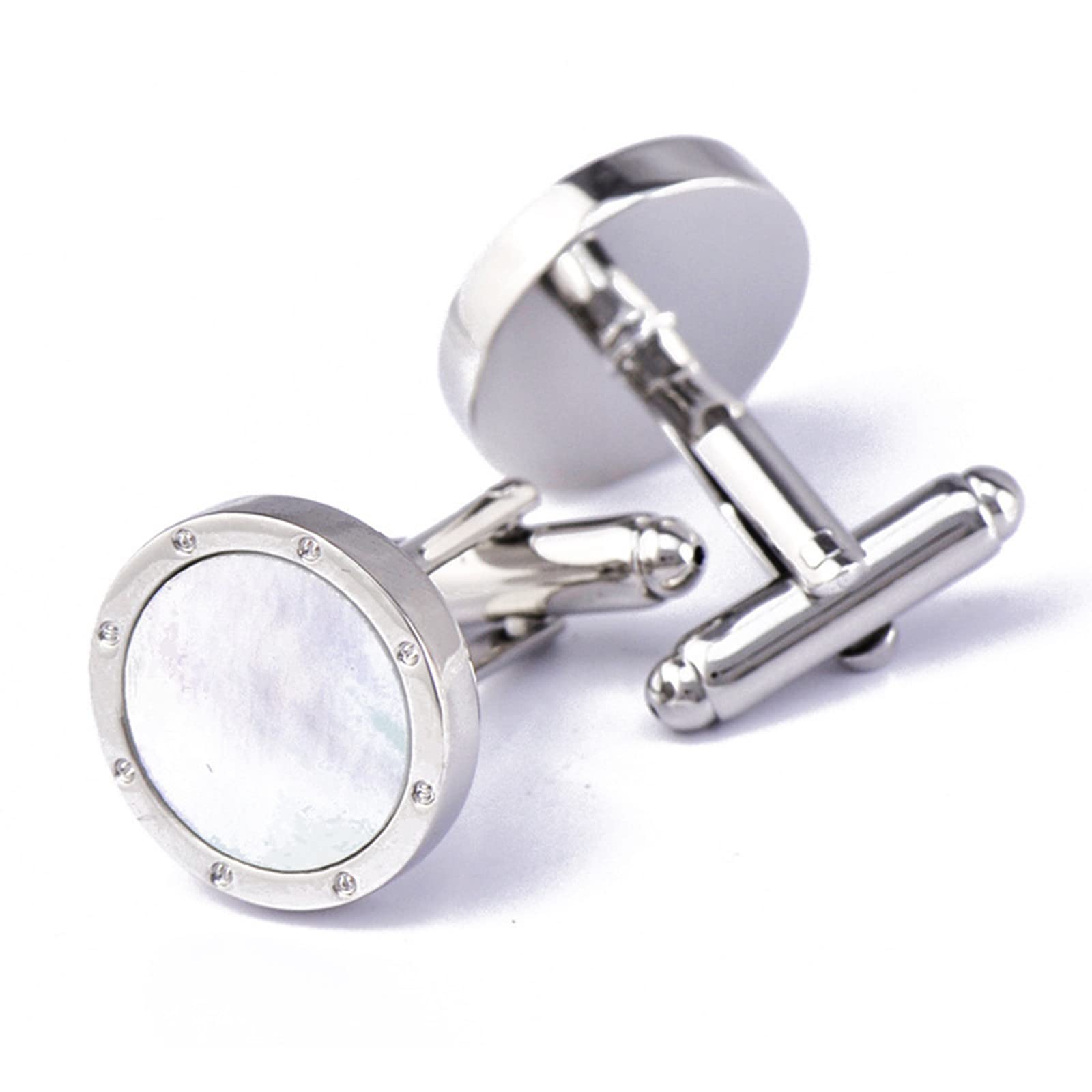 カフスボタン カフリンクス 天然白蝶貝 唯一無二の存在 メンズ レディース フォーマル ビジネス 結婚式 就職祝い 冠婚葬祭 アクセサリー 袖口の飾り物 専用B...