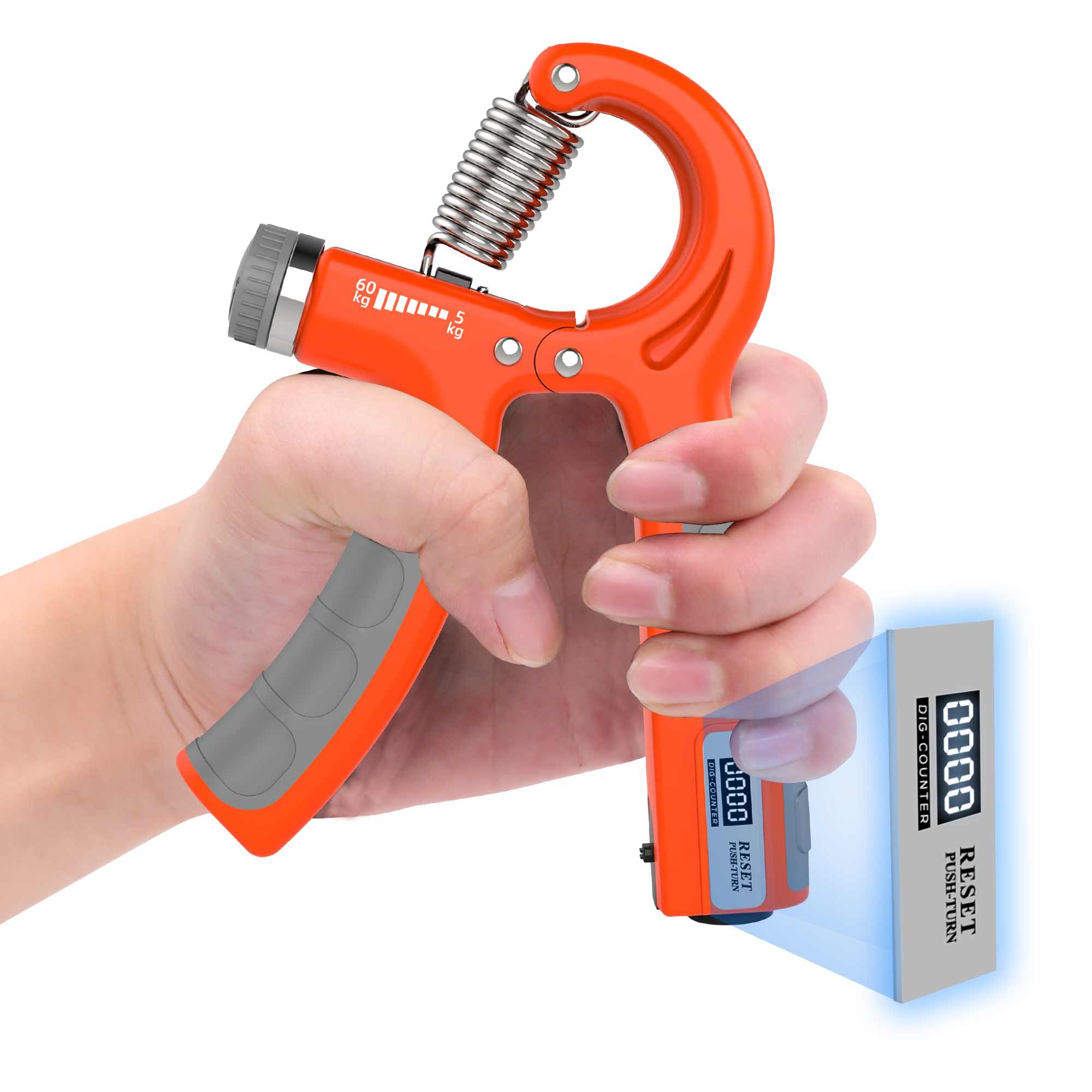 PROIRON フィンガーパワー ハンドグリップ 電子計数 握力 トレーニング 握力グリップ 前腕 筋トレ ハン..