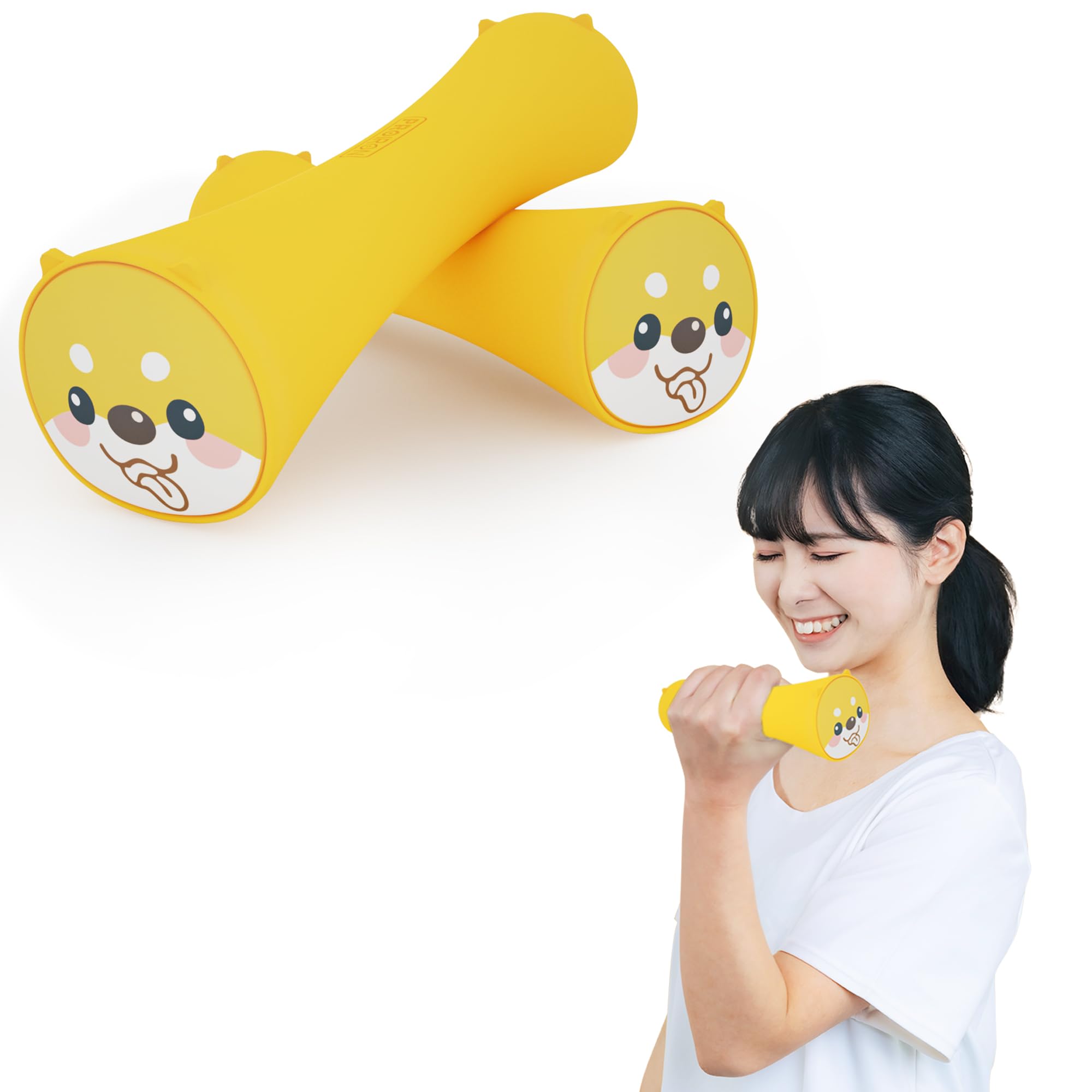 【即日発送】PROIRON ダンベル 1kg 2個セット 鉄アレイ ダンベル 1キロ 1.5キロ 筋 トレ 初心者 子供用 女性用 可愛い シリカゲル素材【犬】...