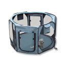 【納期約1〜2週間】Sunframe 頑丈な 小型犬 ペットサークル 折畳み 猫 犬用 ケージ 防水 通気性に メッシュ屋根付き 出産用 災害 アウトドア 室内...