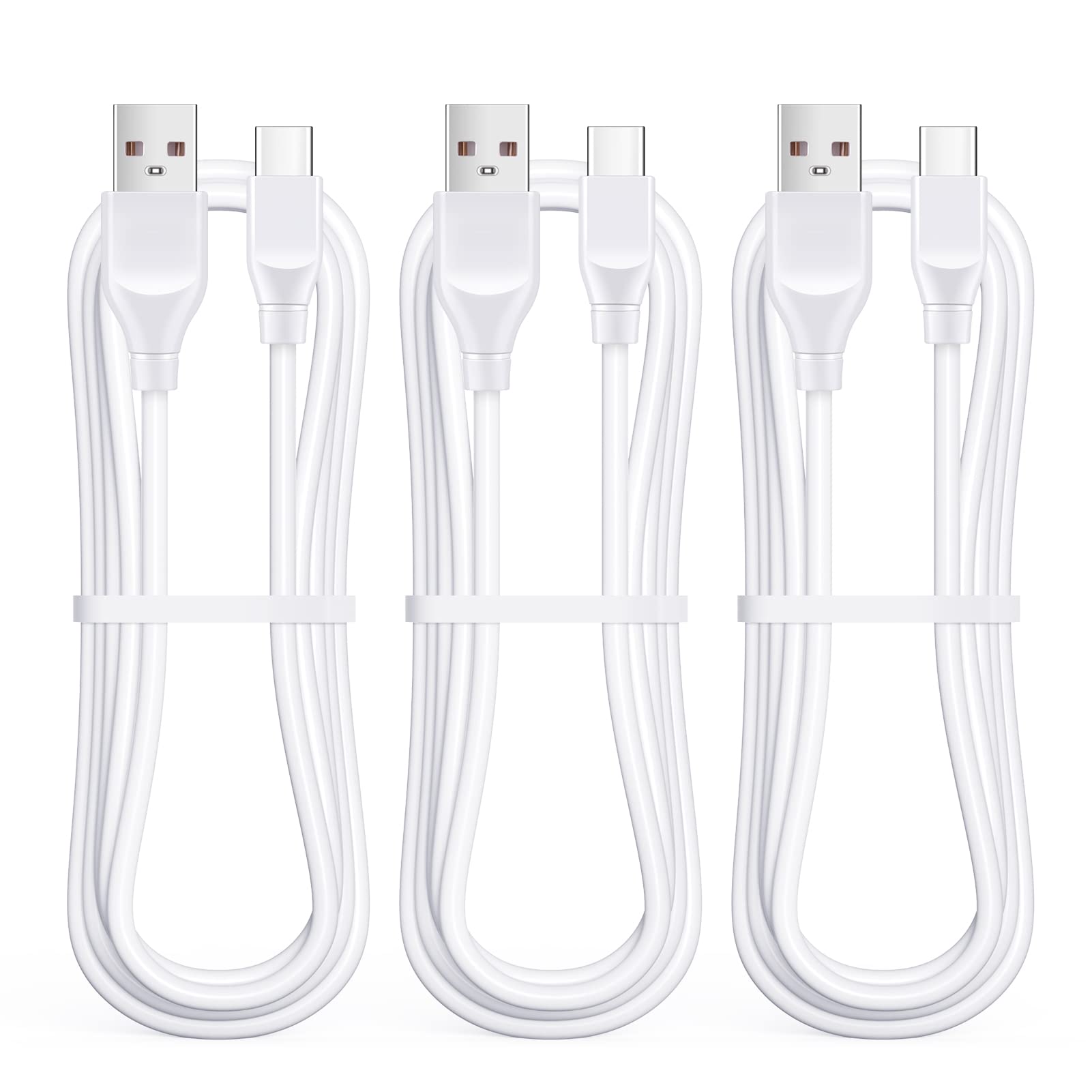 USB Type C ケーブル【1.83M/3本】USB-C&USB-Aケーブル 3A急速充電/QC3.0対応 タイプCケーブル アンドロイド充電器ケーブル ChrisPow Cタイプ充電ケーブル Android機種,iPad Pro usb type cスマホ,タブレット(ホワイト)【生活応援】