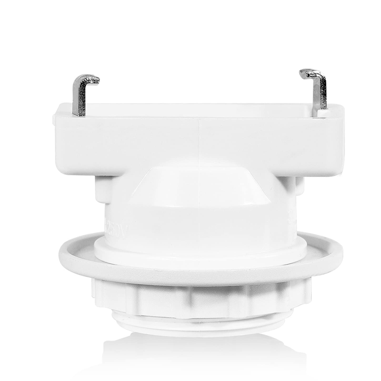 【即日発送】Aiwode 口金変換アダプタ、E26口金、角型引掛けランプソケット、引掛シーリング用 電球ソケット 、ランプソケット、工事不要 取り付け簡単、白い 1個入り。【生活応援】