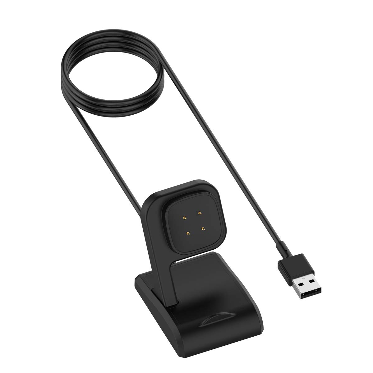 Seltureone Fitbit versa 3用 Fitbit sense用 充電器 充電スタンド 充電ケーブル Fitbit Versa 3 チャージャー アダプター アクセサリー 高耐久 便利性 低発熱 急速充電 軽量 小さい 持ち運びやすい（シェープB）【生活応援】