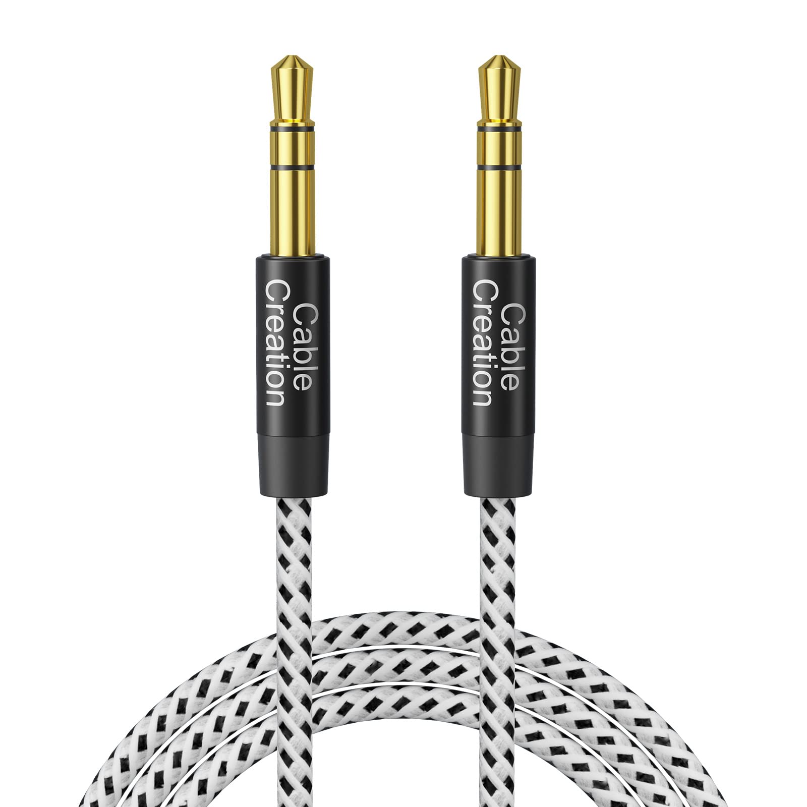 オーディオケーブル,CableCreation 3.5mm auxケーブル ヘッドホンケーブル イロン編み 高耐久性 ヘッドフォン/iPod/iPhone/iPad/ホームステレオ/カーステレオなど対応 3M【生活応援】
