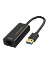 usb lan, CableCreation 超高速USB 3.0 to RJ45 ギガビットイーサネットアダプタ10/100/1000 Mbps (IC チップセット付き AX88179) USB有線LAN変換 アダプタ 0.1m/ブラック(2)