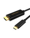 USB C HDMI, CableCreation 4K @60Hz HDMI ケーブル Thunderbolt 3対応 iPhone 15/ iPhone 15Pro Max/MacBook Pro/Galaxy S9/S9+などに対応 (Xperia XZ3/XZ1非対応) ブラック/1M(2)