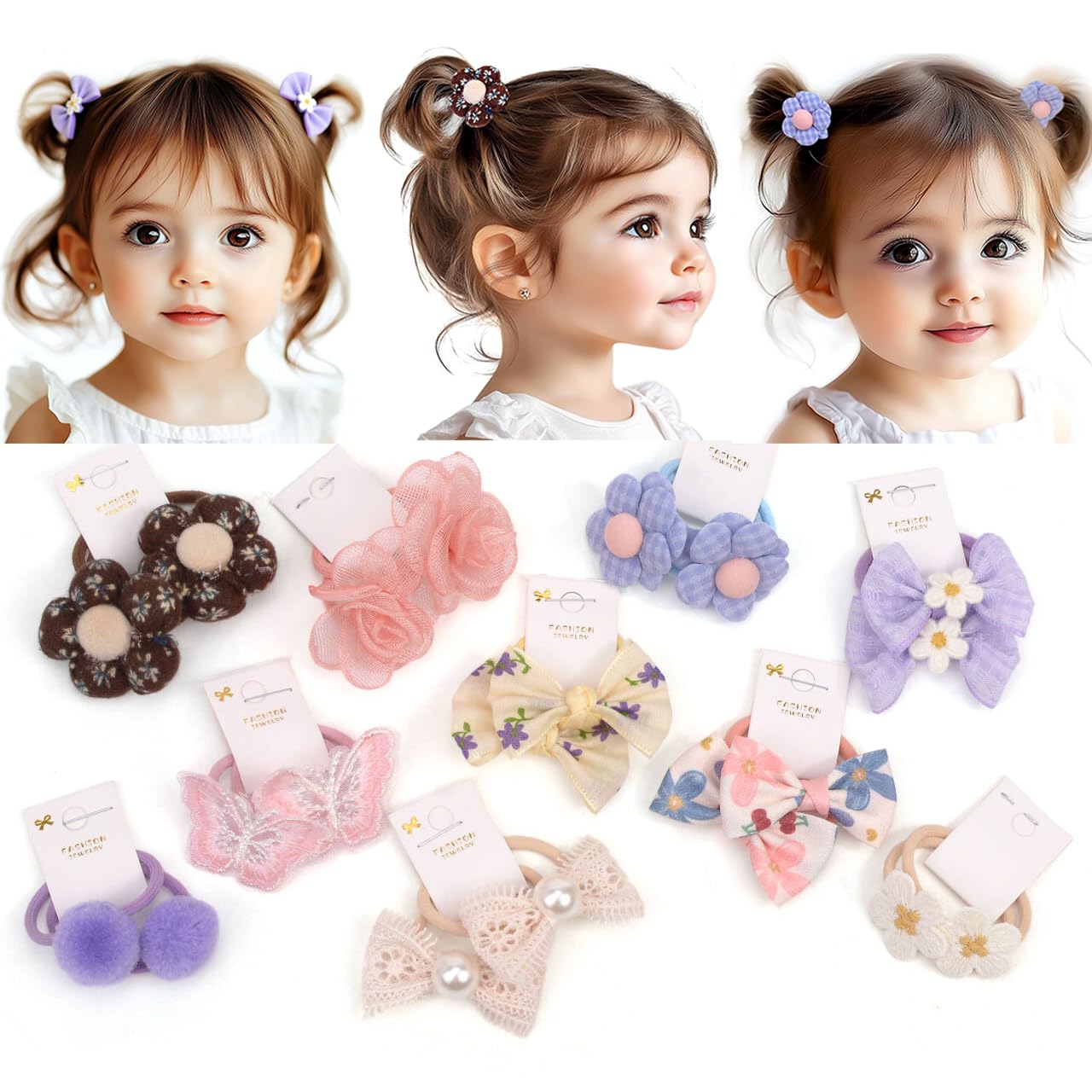 BIANHUAN ヘアゴム こども リボン 髪ゴム 子供 赤ちゃん用 ヘアゴム ベビーヘアゴム 赤ちゃん かみどめ ベビー へあアクセサリー 子供用 キッズ 女の子 かわいい おしゃれ シンプル ギフト【生活応援】