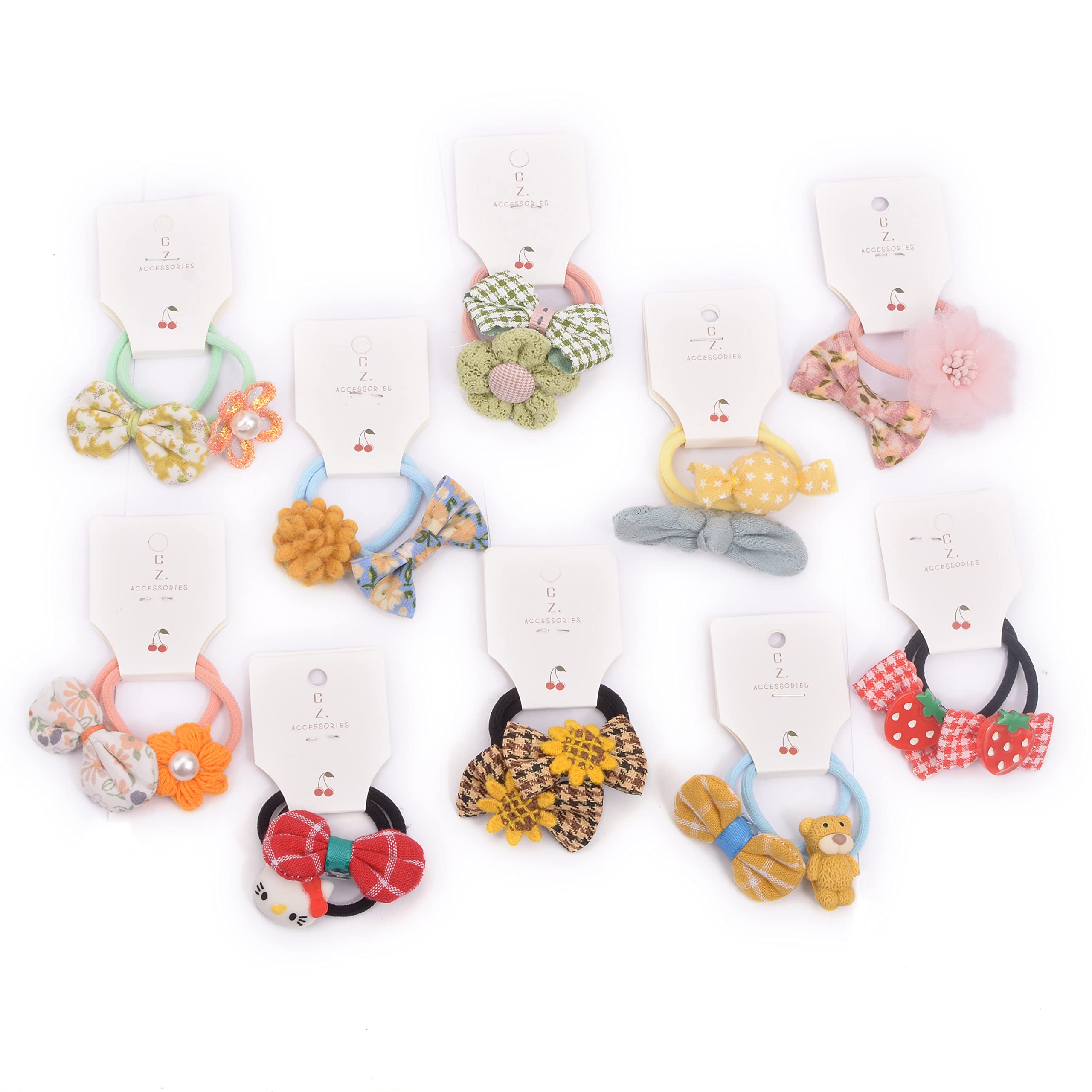 BIANHUAN ヘアゴム こども 子供 キッズ 女の子 赤ちゃん ゴム 髪 おしゃれ リボン 花 シンプル ベビー ..