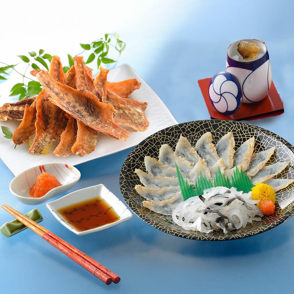 【全品ポイント5倍】 「関とら本店」 ふく晩酌セット （真ふぐたたき刺身20g、とらふぐ皮20g、ふぐ骨せんべい30g、とらふぐヒレ5枚） / ふく ふぐ フグ てっさ 送料無料 【ブラックフライデー限定】