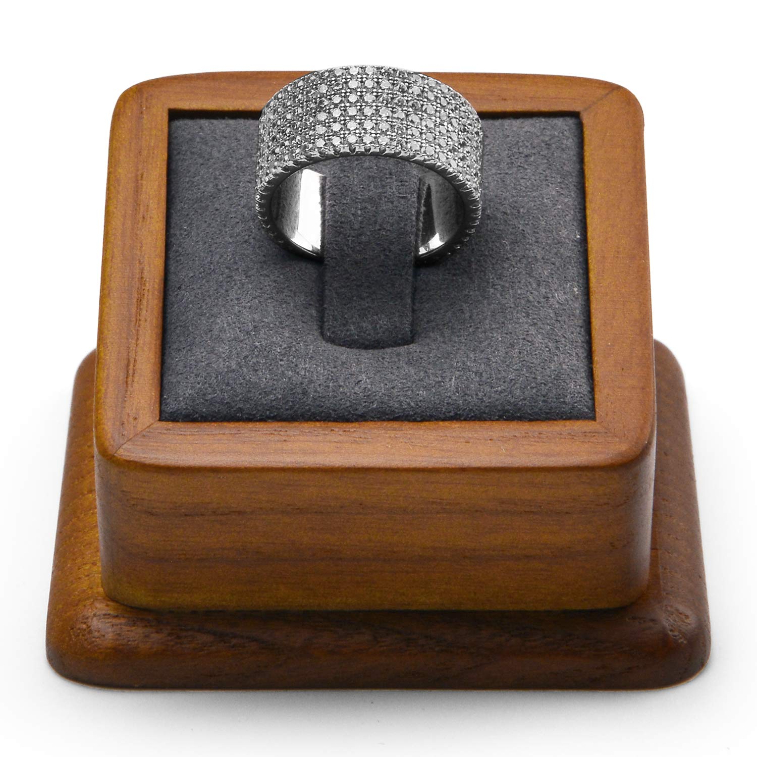 【納期約2〜3週間】Woodten 木製リングディスプレイラック、リングボックス、ジュエリーディスプレイラック、リング収納ラック。指輪などに適しています。 (ダ...