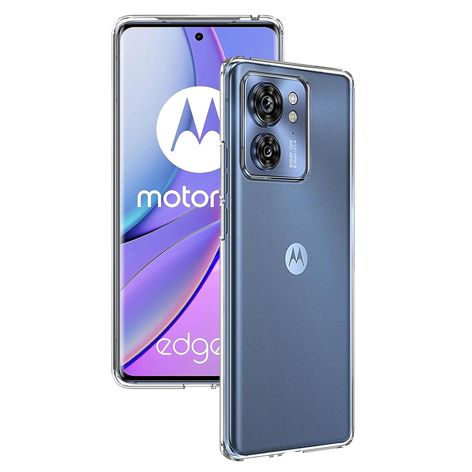 【改良強化版】For motorola edge 40 ケース モトローラ edge 40 ソフトケース 【larfbulroc】クリスタル クリア 透明 TPU素材 保護カバー motorola edge40 対応(クリア)【生活応援】