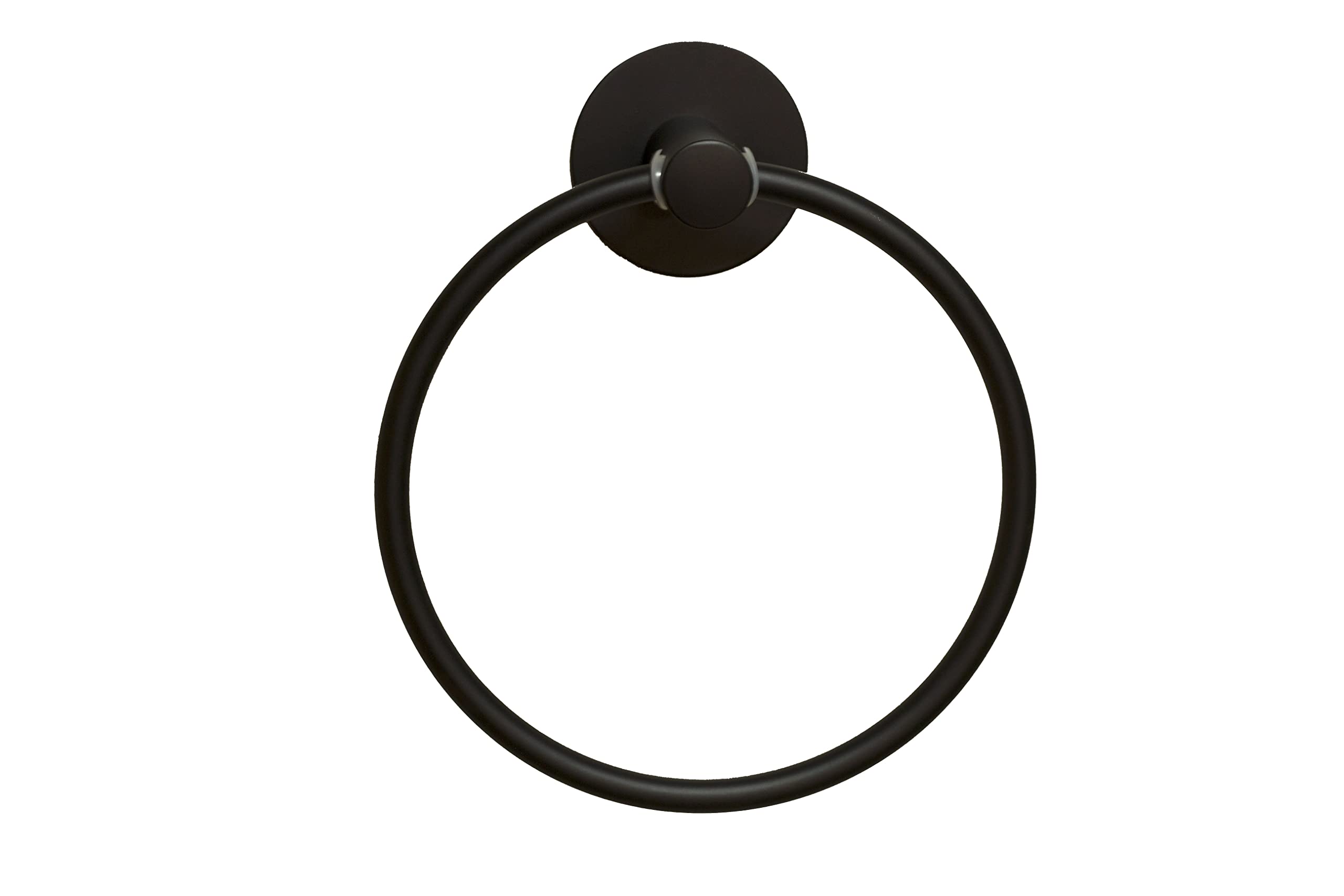 QINGQIU タオル掛け 粘着 ステンレス タオルかけ 壁掛け タオルリング おしゃれ ブラック たおるかけ タオルハンガー キッチン お風呂 浴室【生活応援】