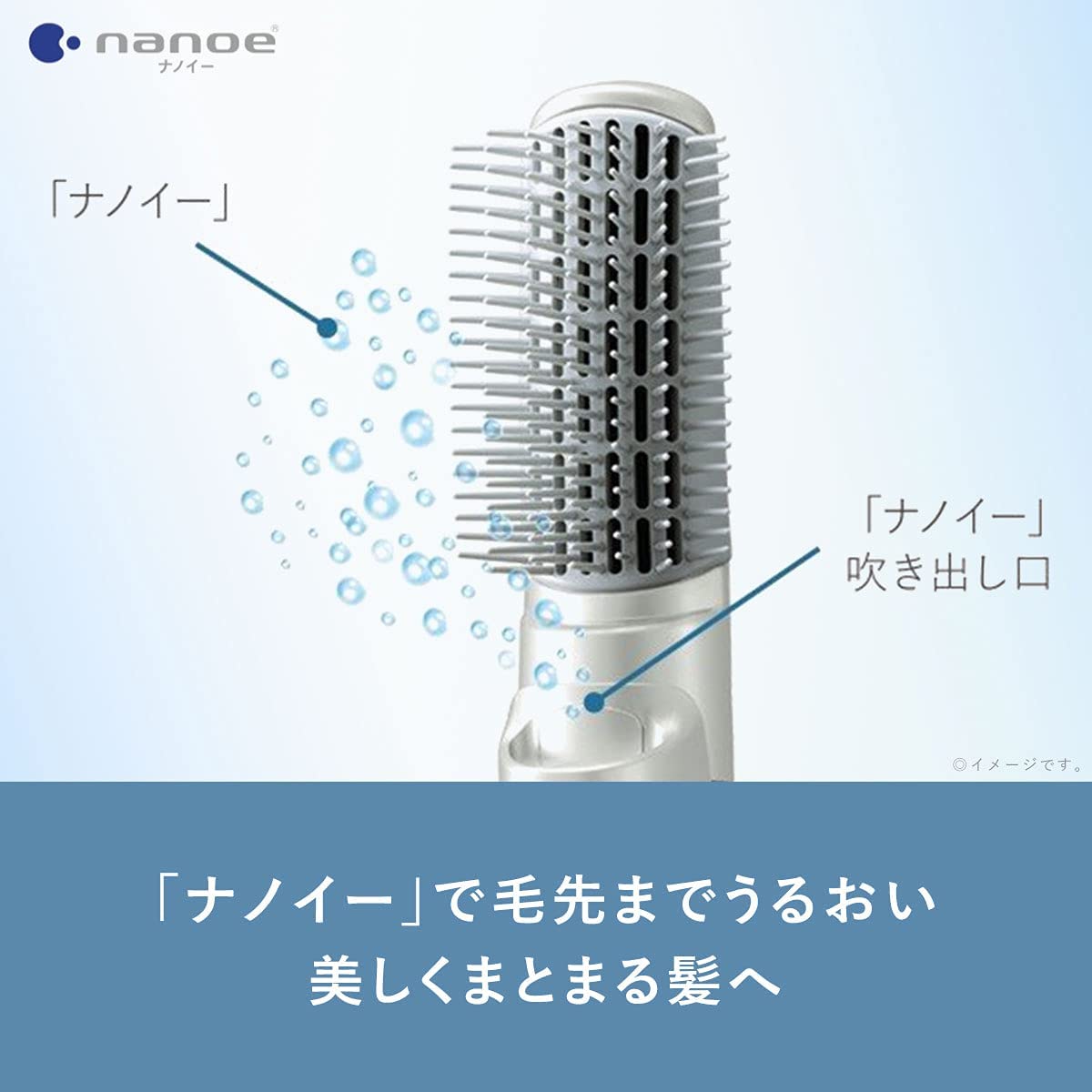 Panasonic EH-KN7G-W くるくるドライヤー ナノケア 白