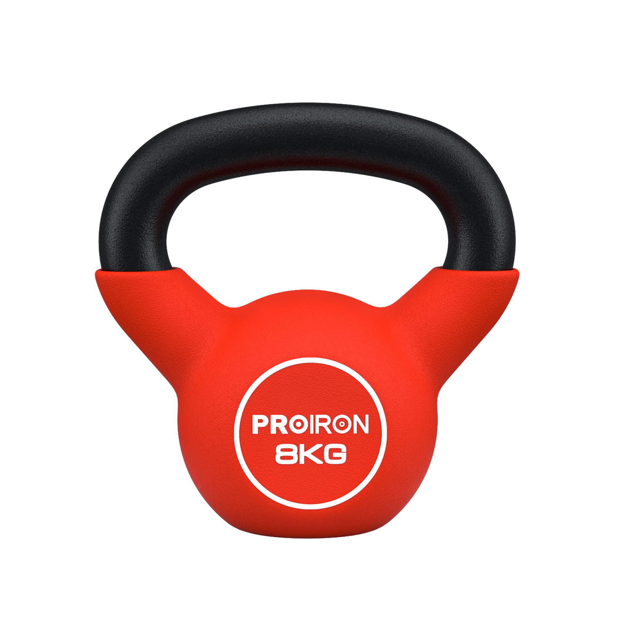 PROIRON ケトルベル ネオプレン kettlebell 一体型鋳鉄製 鉄アレイ ケトル 8kg 8キロ 重り ケトル【生活応援】