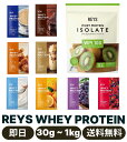 REYS レイズ WPI ホエイ プロテイン アイソレート 山澤 礼明 監修 1kg 国内製造 ビタミン7種配合 (キウイ風味) お試し 30g フルーツセット...