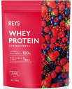 REYS レイズ ホエイ プロテイン 1kg 国内製造 ビタミン7種配合 WPCプロテイン ぷろていん ホエイプロテイン (ミックスベリー風味)