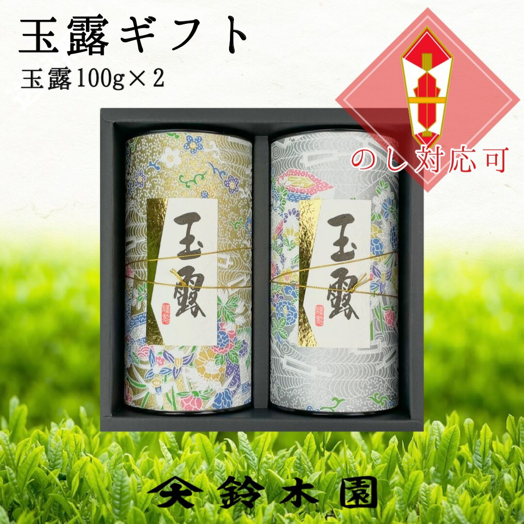 お茶 ギフト 【玉露100g 2 KA-40】宇治 玉露 明治37年創業 老舗茶問屋鈴木園 ／ 日本茶 緑茶 煎茶 深蒸し茶 プレゼント 御礼 内祝 お中元 御中元 お歳暮 御歳暮 残暑お見舞い 暑中お見舞い Gre…