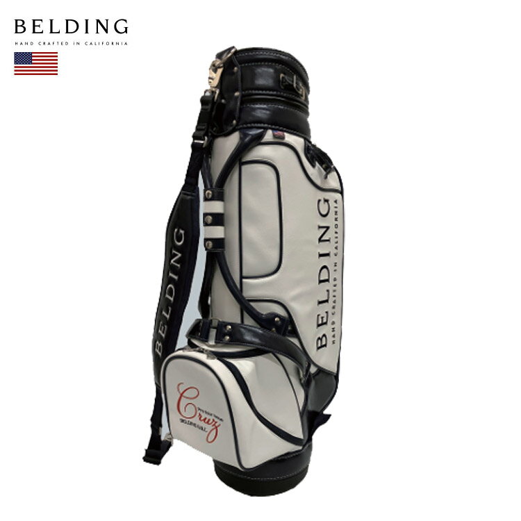 【BELDING/ベルディング】HBCB-850167 CRUZ クルーズ キャディバッグ(8.5インチ) キャディバッグ マリーン・グレーズ/ホワイト・エスプ...
