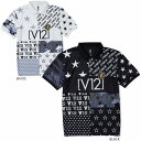 【V12/ヴィ トゥエルヴ】【ネコポス対応】V122210-CT32_WMCRAZY V12 POLO_WMレディース クレイジー 半袖 ポロシャツ