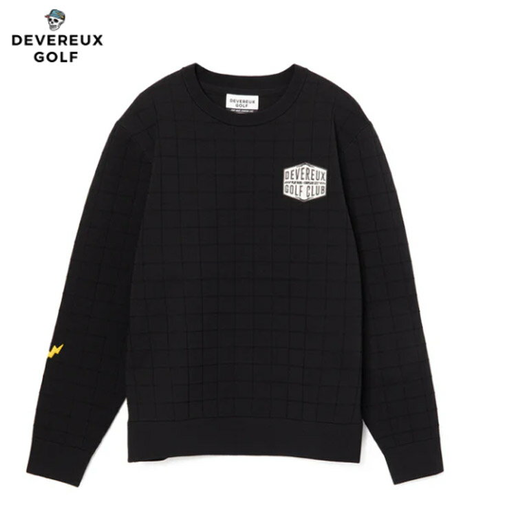 【DEVEREUX GOLF/デヴァローゴルフ】075754703 メンズ　ゴルフウェアショッカースカルミラノリブアイレ..