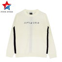 【FIVE STAR/ファイブスター】fs223-308-005MIDDLE LINE KNIT ニット ユニセックス 長袖ホワイト