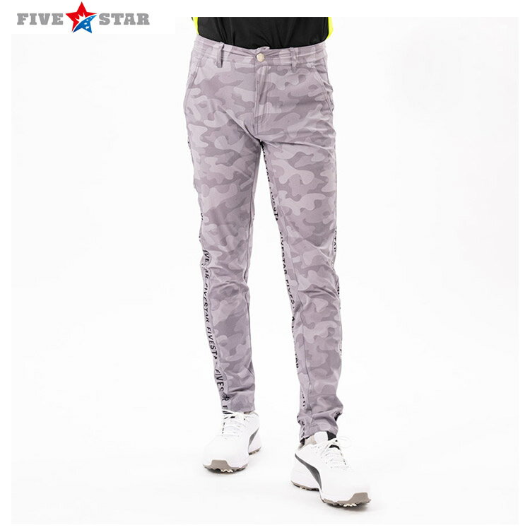 yFIVE STAR/t@CuX^[zfs232-302-007 SIDE LOGO LONG PANTS CAMO Opc jZbNX