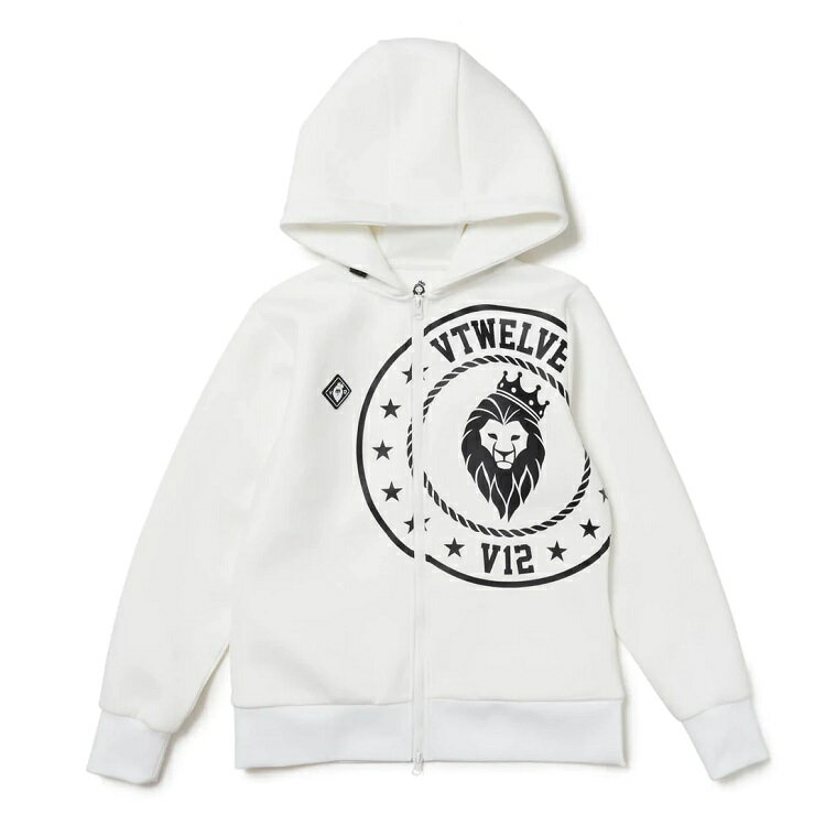 【V12/ヴィ トゥエルヴ】V122220-SW02_WMCIRCLE LION PARKA_WMレディース　スウェットパーカー 長袖