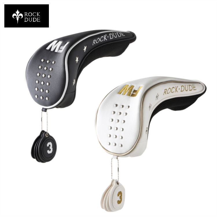 【ROCK・DUDE／ロックデュード】13-739001スタッズFW　フェアウェイウッド用ヘッドカバー